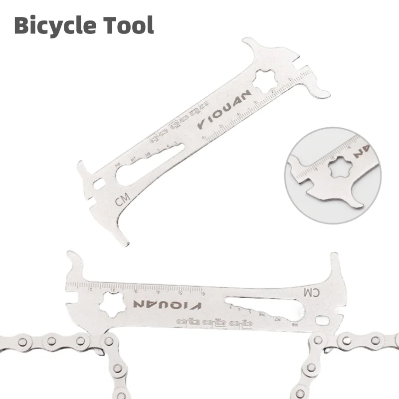 MTB Road Bike Chain Wear Checker Indicator - Bicycle Chain Gauge Measurement Ruler Essential Repair Tool for Bicycle Accessories
MTB Road Bike Chain Wear Checker Indicator - Bicycle Chain Gauge Measurement Ruler Essential Repair Tool for Bicycle Accessories