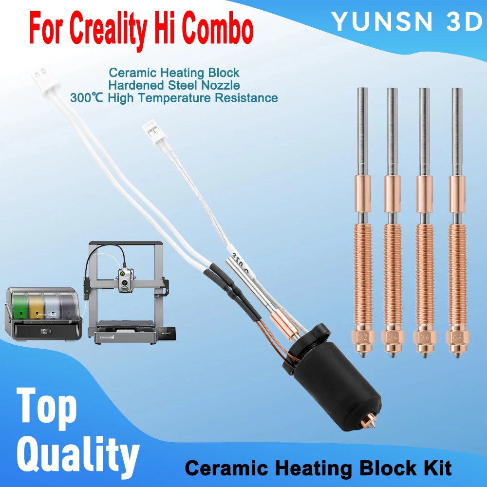 Для Creality Hi Combo Hotend Kit Керамический нагревательный блок 300 ° C Высокотемпературная печать Быстрозаменяемая цельнометаллическая насадка из закаленной стали
Для Creality Hi Combo Hotend Kit Керамический нагревательный блок 300 ° C Высокотемпературная печать Быстрозаменяемая цельнометаллическая насадка из закаленной стали
