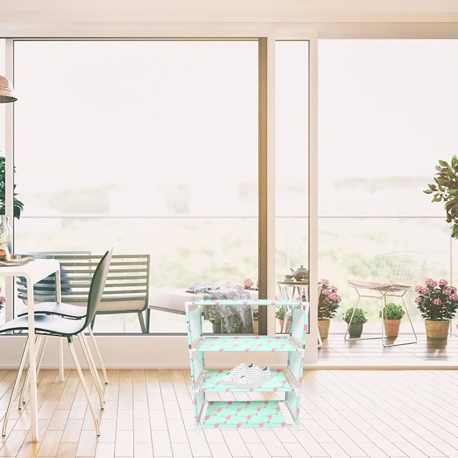 4 Tiers Plastic Shoe Storage Cabinet Sturdy Metal PP Nonwoven Fabric Waterproof Organizer Shoe Rack Shelf for Entryway Closet
4 Tiers Plastic Shoe Storage Cabinet Sturdy Metal PP Nonwoven Fabric Waterproof Organizer Shoe Rack Shelf for Entryway Closet