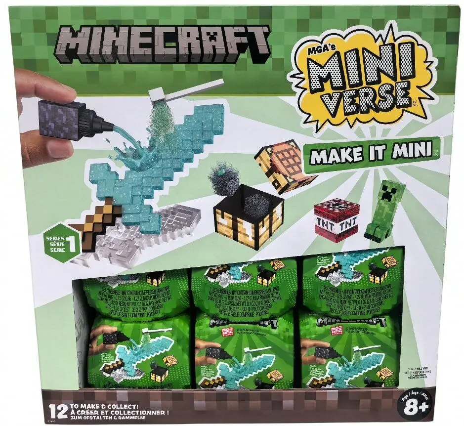 MGA Miniverse Minecraft Make It Mini Series 1 DIY Miniature Mystery Blind Box Gifts Toy Model Anime Figures Collect Ornaments
MGA Miniverse Minecraft Make It Mini Series 1 DIY Miniature Mystery Blind Box Gifts Toy Model Anime Figures Collect Ornaments