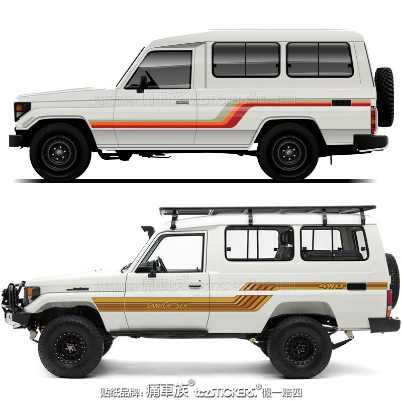 car stickers FOR Toyota Land Cruiser LC75 modified body off-road sports dedicated decal film accessories
car stickers FOR Toyota Land Cruiser LC75 modified body off-road sports dedicated decal film accessories