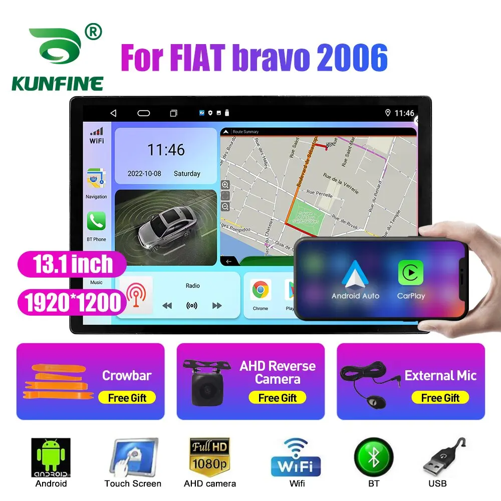 Автомобильный радиоприемник 13,1 дюйма для FIAT bravo 2006 автомобильный DVD GPS-навигатор стерео Carplay 2 Din Центральный Мультимедиа Android авто
Автомобильный радиоприемник 13,1 дюйма для FIAT bravo 2006 автомобильный DVD GPS-навигатор стерео Carplay 2 Din Центральный Мультимедиа Android авто