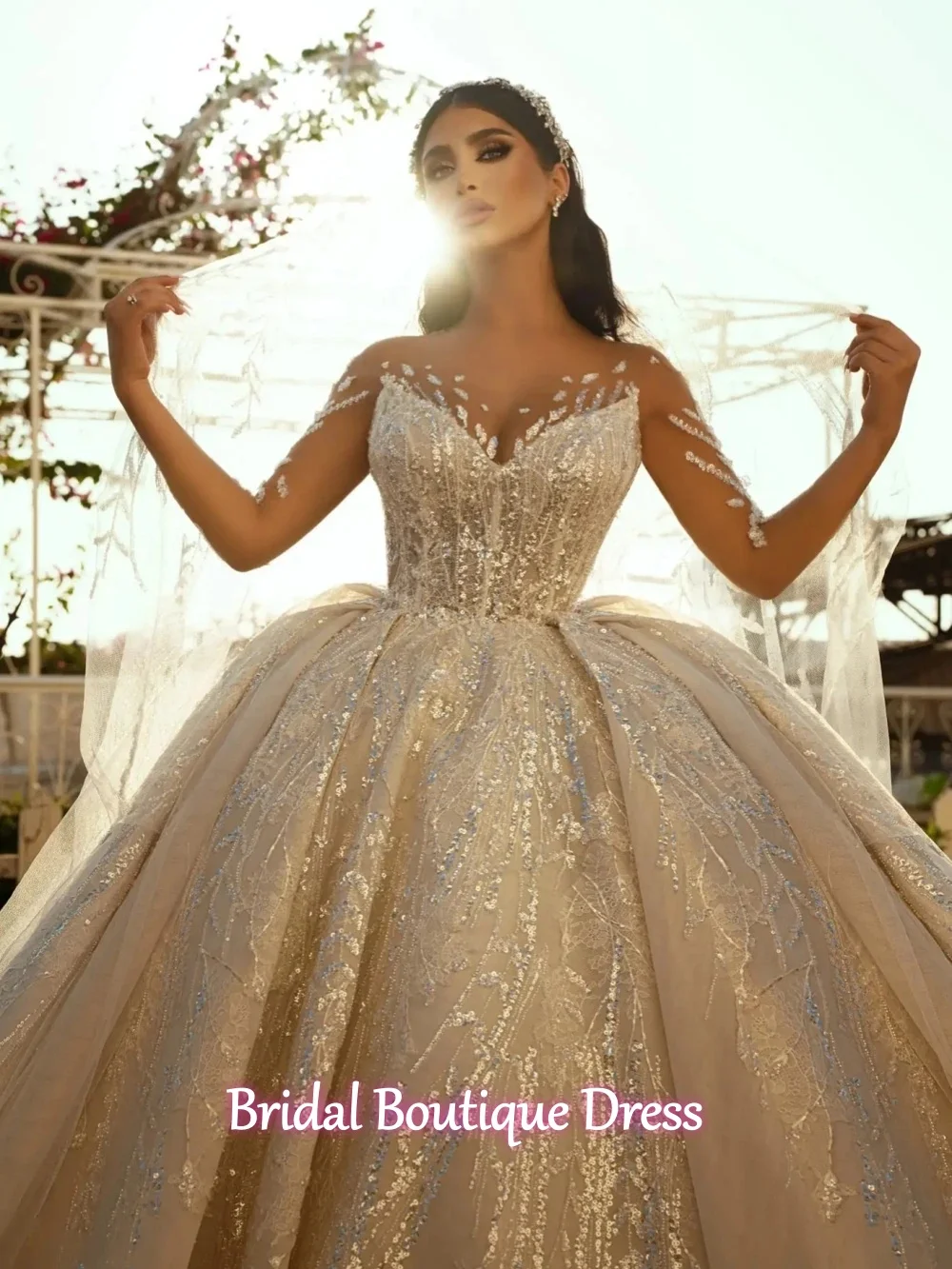 Роскошное платье невесты с круглым вырезом и длинными рукавами по индивидуальному заказу, блестящие блестки и бусы, свадебное платье, бальное платье, халат невесты, Vestido De Novia
Роскошное платье невесты с круглым вырезом и длинными рукавами по индивидуальному заказу, блестящие блестки и бусы, свадебное платье, бальное платье, халат невесты, Vestido De Novia