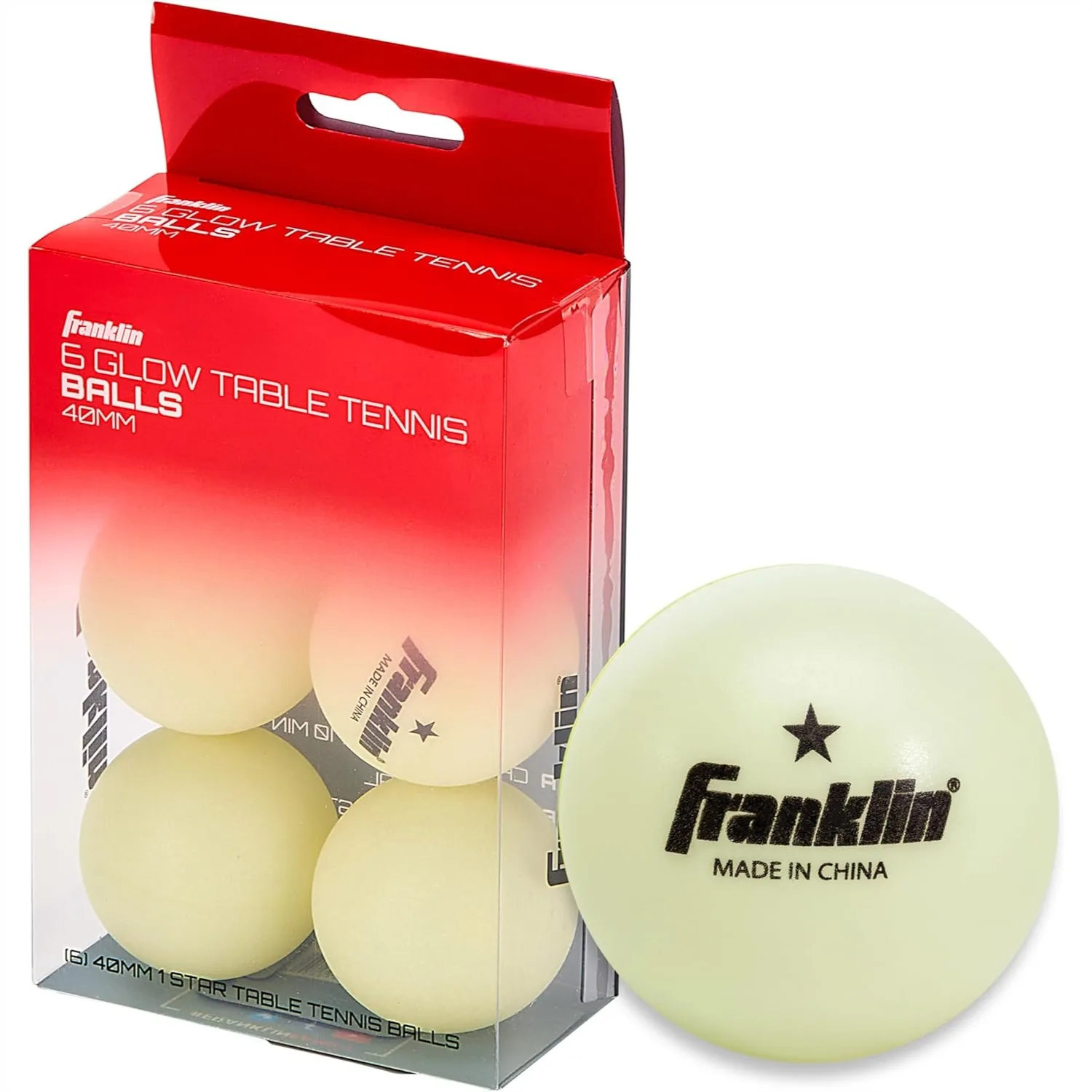 Glow in the Dark Ping Pong Balls 6 Pack - Official 40mm Size & Weight for Table Tennis - Durable High Performance for Night
Glow in the Dark Ping Pong Balls 6 Pack - Official 40mm Size & Weight for Table Tennis - Durable High Performance for Night