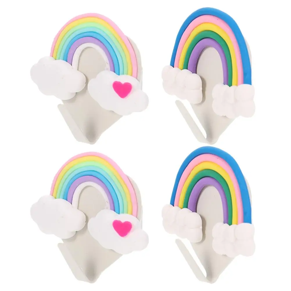 4 Pcs Rainbow Hooks Adhesive Wall Cute Cloud Sticky Hangers Strong Load Decorative Pegs Kids Bedroom Living Storage Solution
4 Pcs Rainbow Hooks Adhesive Wall Cute Cloud Sticky Hangers Strong Load Decorative Pegs Kids Bedroom Living Storage Solution