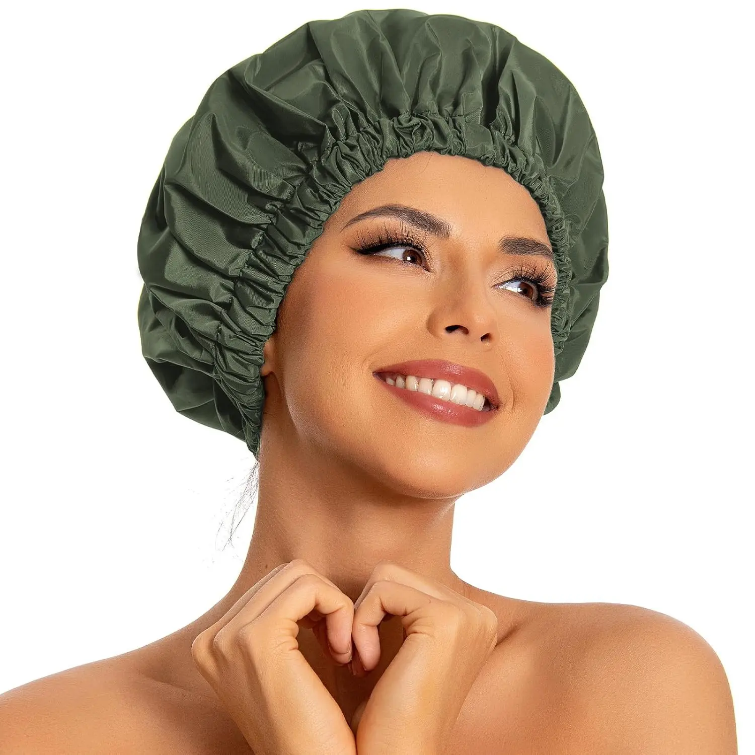 Reusable Shower Cap for Women, Large Waterproof Shower Bonnet Washable Elastic Band Bath Hair Hat for Long Hair, Braids(Green)
Reusable Shower Cap for Women, Large Waterproof Shower Bonnet Washable Elastic Band Bath Hair Hat for Long Hair, Braids(Green)