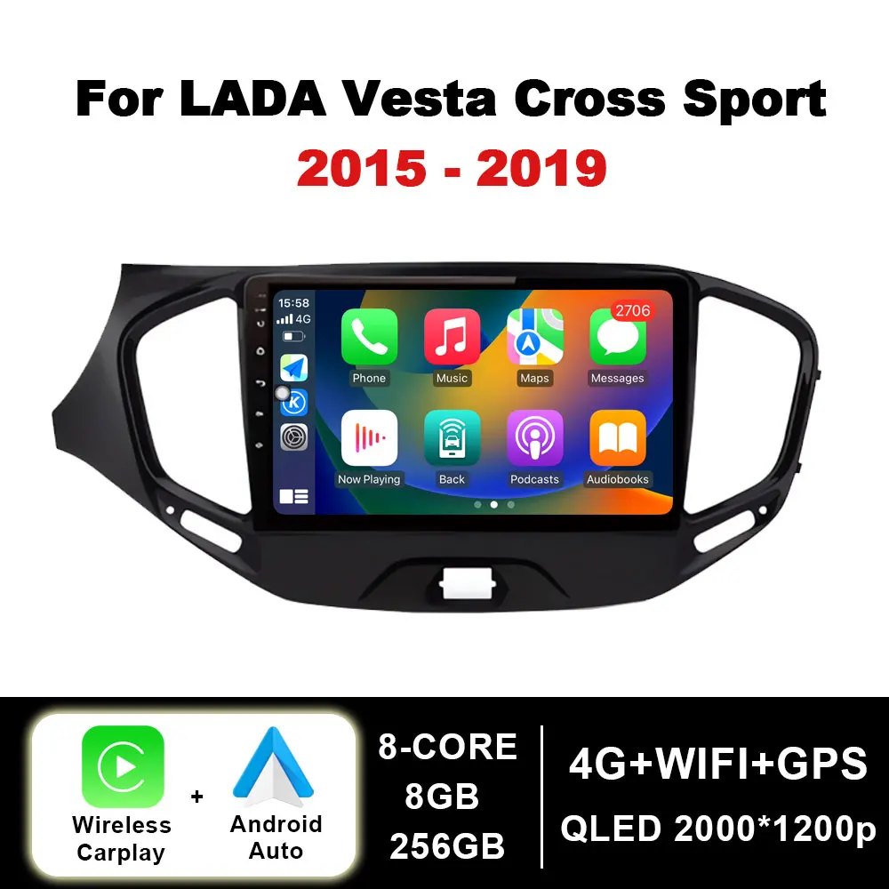 Для LADA Vesta Cross Sport 2015 - 2019 Android умная система Автомагнитола мультимедийный плеер навигация GPS Carplay DSP стерео
Для LADA Vesta Cross Sport 2015 - 2019 Android умная система Автомагнитола мультимедийный плеер навигация GPS Carplay DSP стерео