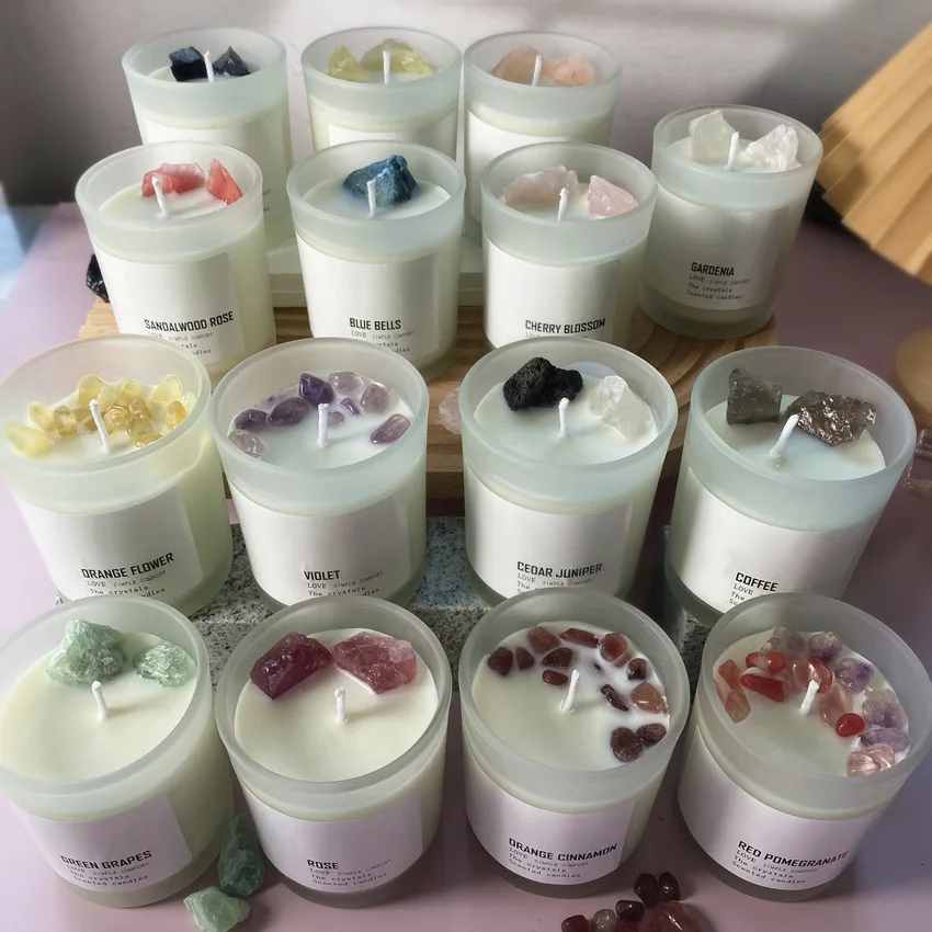 2PCS Perfumed Stone Scented Candle Frosted Glass Holder Fragrant Candle Aromatic Smell Air Fresh Scented Candle Aromatherapy
2PCS Perfumed Stone Scented Candle Frosted Glass Holder Fragrant Candle Aromatic Smell Air Fresh Scented Candle Aromatherapy