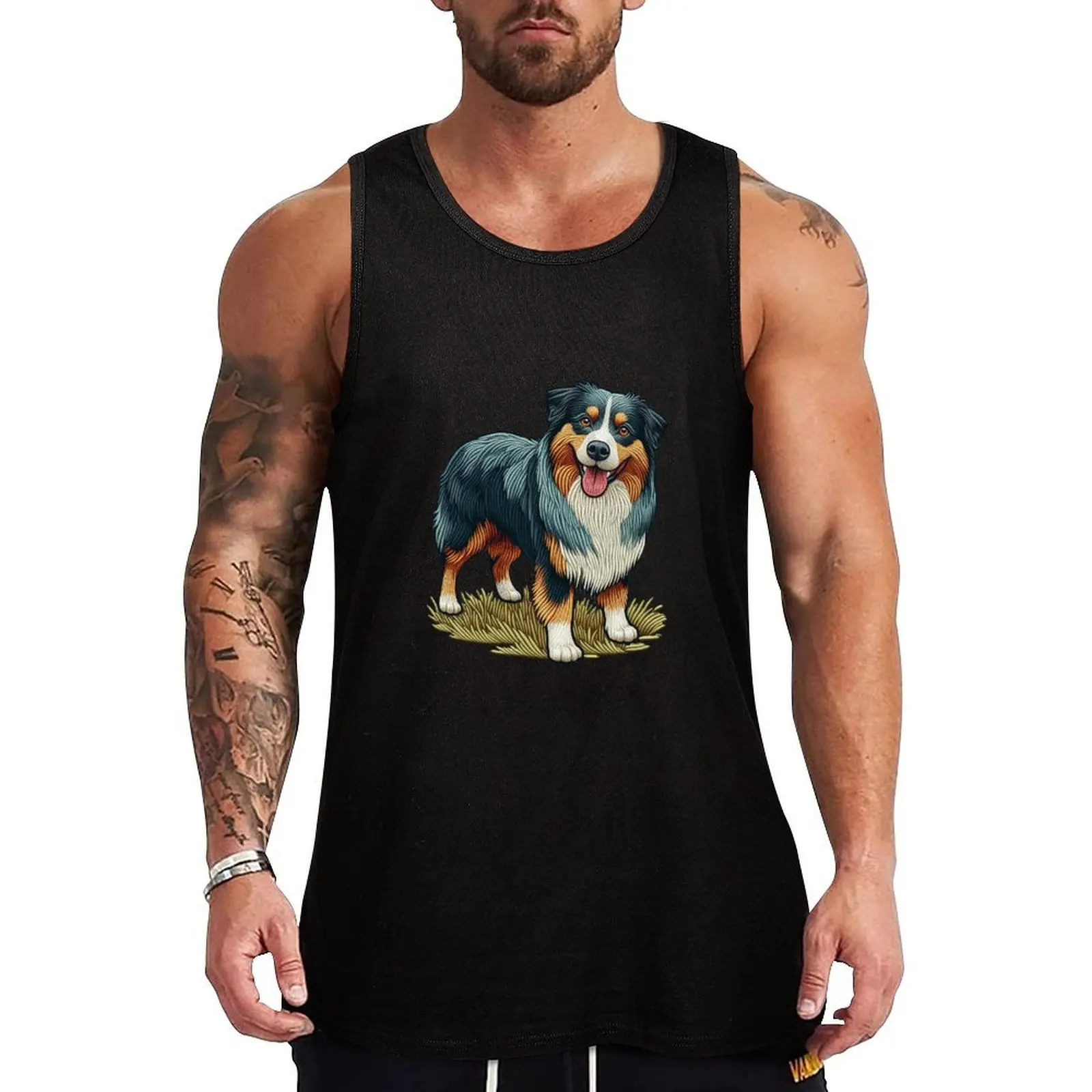 Embroidered Australian Shepherd Tank Top Logo Free Print Tank Top Casual Graphic Sleeveless
Embroidered Australian Shepherd Tank Top Logo Free Print Tank Top Casual Graphic Sleeveless