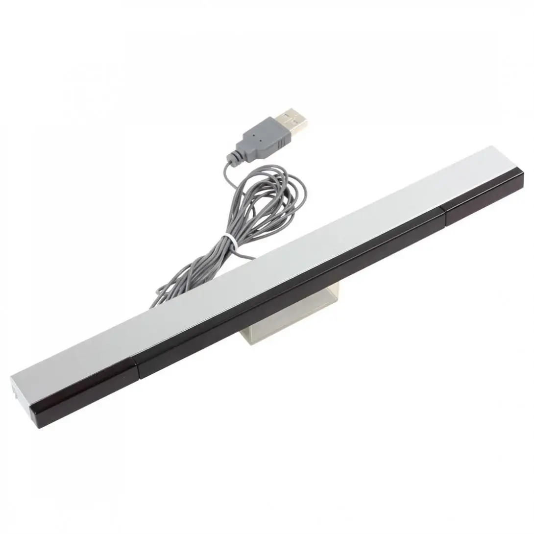 USB Wired Receiver Sensor Bar Infrared Motion Sensor Signal Receiver Stand Game Move Remote Fit for Wii / Wii U Consoles
USB Wired Receiver Sensor Bar Infrared Motion Sensor Signal Receiver Stand Game Move Remote Fit for Wii / Wii U Consoles