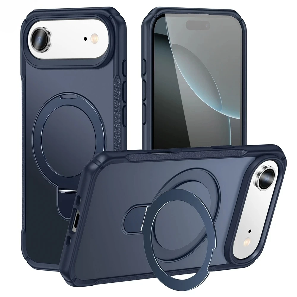 High Quality Metal Ring Stand Matte Magnetic Phone Case for IPhone 17 Air 16 15 14 13 12Pro Max Plus Hard Heavy Protection Cover
High Quality Metal Ring Stand Matte Magnetic Phone Case for IPhone 17 Air 16 15 14 13 12Pro Max Plus Hard Heavy Protection Cover