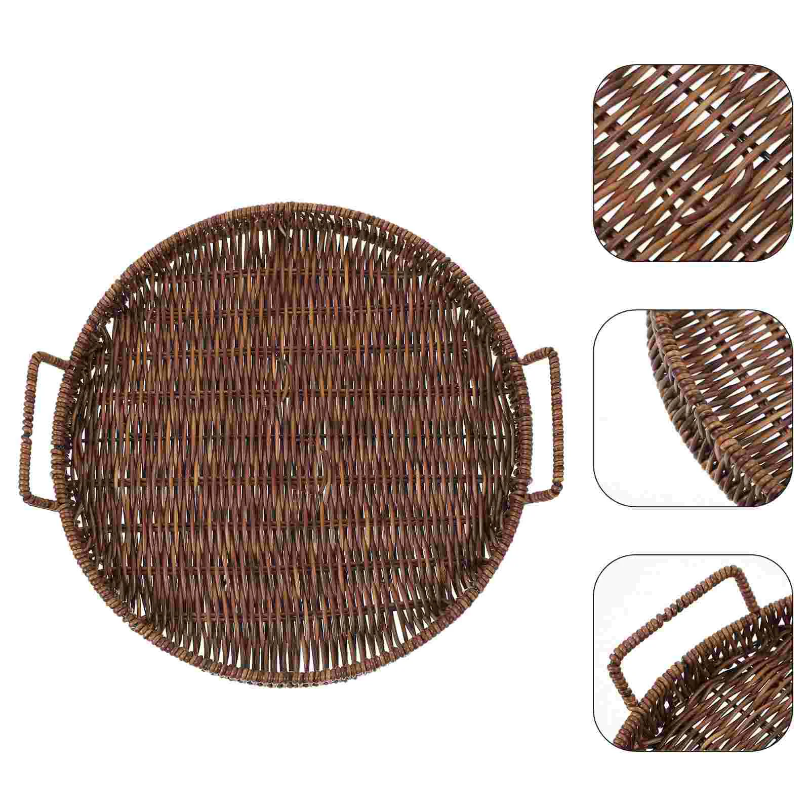 Bread Baskets for Serving Pp Imitation Rattan Round Decorative Coffee Table Tray Woven Fruit Plate Storage Food Holder
Bread Baskets for Serving Pp Imitation Rattan Round Decorative Coffee Table Tray Woven Fruit Plate Storage Food Holder