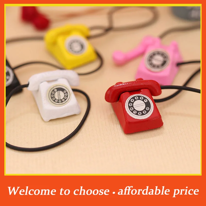 *Dollhouse Miniture Simulation Retro Telephone Model Home Furniture Decoration Accessories For Kids Toys Gift
*Dollhouse Miniture Simulation Retro Telephone Model Home Furniture Decoration Accessories For Kids Toys Gift