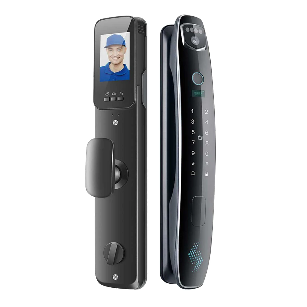 004 New Design 3D Face Recognition Smart Lock Digital Door Office Smart Drawer Lock with Wifi Keyless Waterproof Tuya for IP Net
004 New Design 3D Face Recognition Smart Lock Digital Door Office Smart Drawer Lock with Wifi Keyless Waterproof Tuya for IP Net