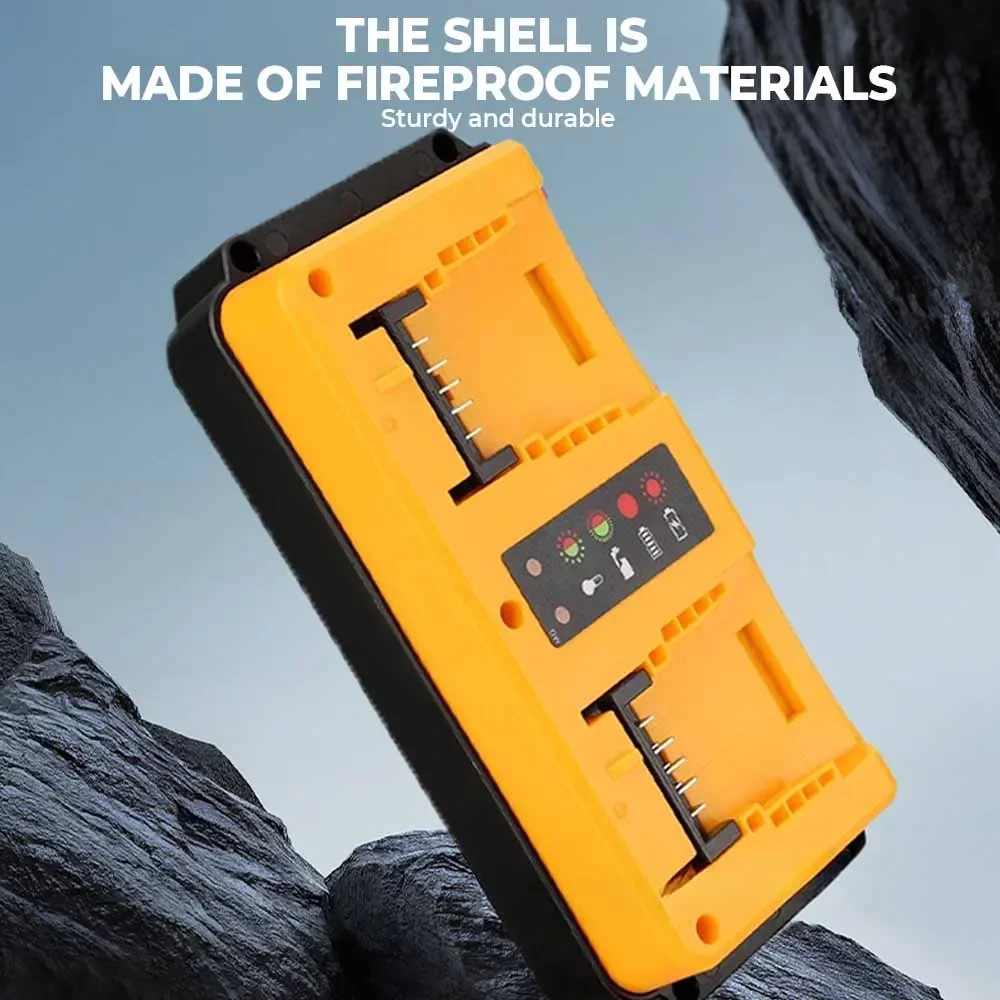Portable Dual-Port Fast Charger for DEWALT 18V-20V Lithium Batteries Rechargeable Compatible with DCB207 DCB206 DCB204 DCB203
Portable Dual-Port Fast Charger for DEWALT 18V-20V Lithium Batteries Rechargeable Compatible with DCB207 DCB206 DCB204 DCB203