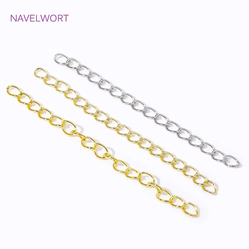 18K Gold Plated Extension Chain Brass Metal Extended Chains Tail Chain Connectors For DIY Necklace Jewelry Making Findings
18K Gold Plated Extension Chain Brass Metal Extended Chains Tail Chain Connectors For DIY Necklace Jewelry Making Findings