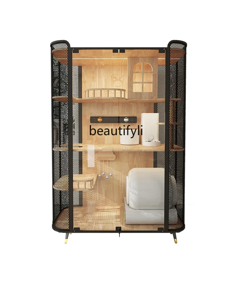 Luxury Large Cat Villa Transparent Three-Layer Panoramic Home Indoor Cat Cage Cabinet House Villa
Luxury Large Cat Villa Transparent Three-Layer Panoramic Home Indoor Cat Cage Cabinet House Villa