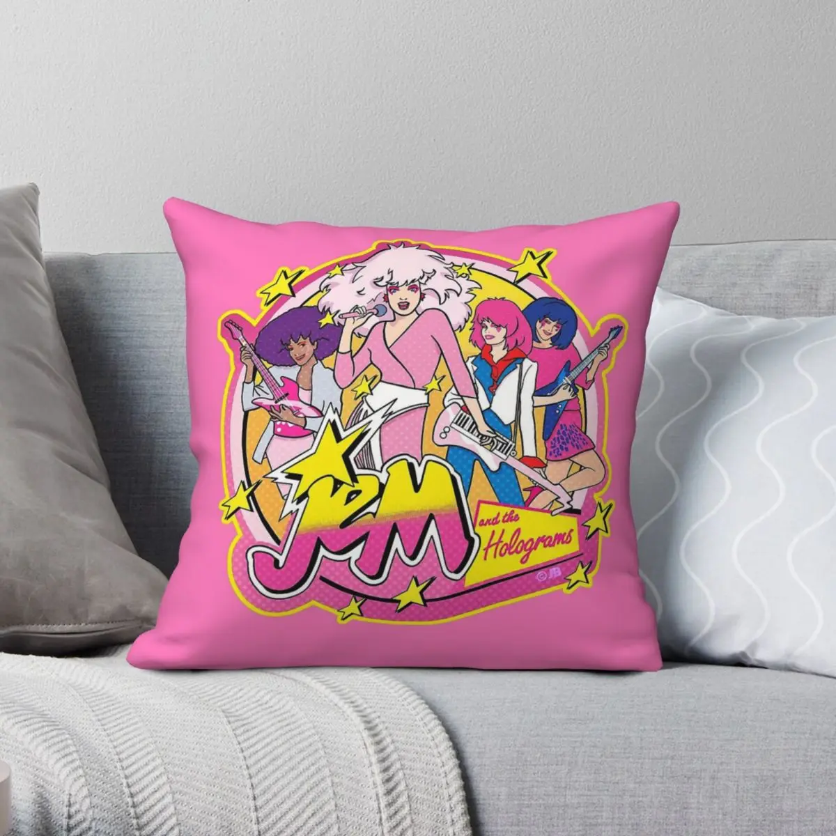 80s Jem And The Holograms Pillowcase Polyester Linen Velvet Creative Zip Decorative Home Cushion Cover 45x45
80s Jem And The Holograms Pillowcase Polyester Linen Velvet Creative Zip Decorative Home Cushion Cover 45x45
