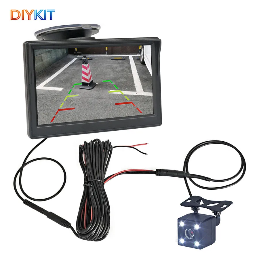 DIYSECUR 5inch TFT LCD Car Monitor Vehicle Rear View Reverse Backup Car Camera Video Parking System
DIYSECUR 5inch TFT LCD Car Monitor Vehicle Rear View Reverse Backup Car Camera Video Parking System