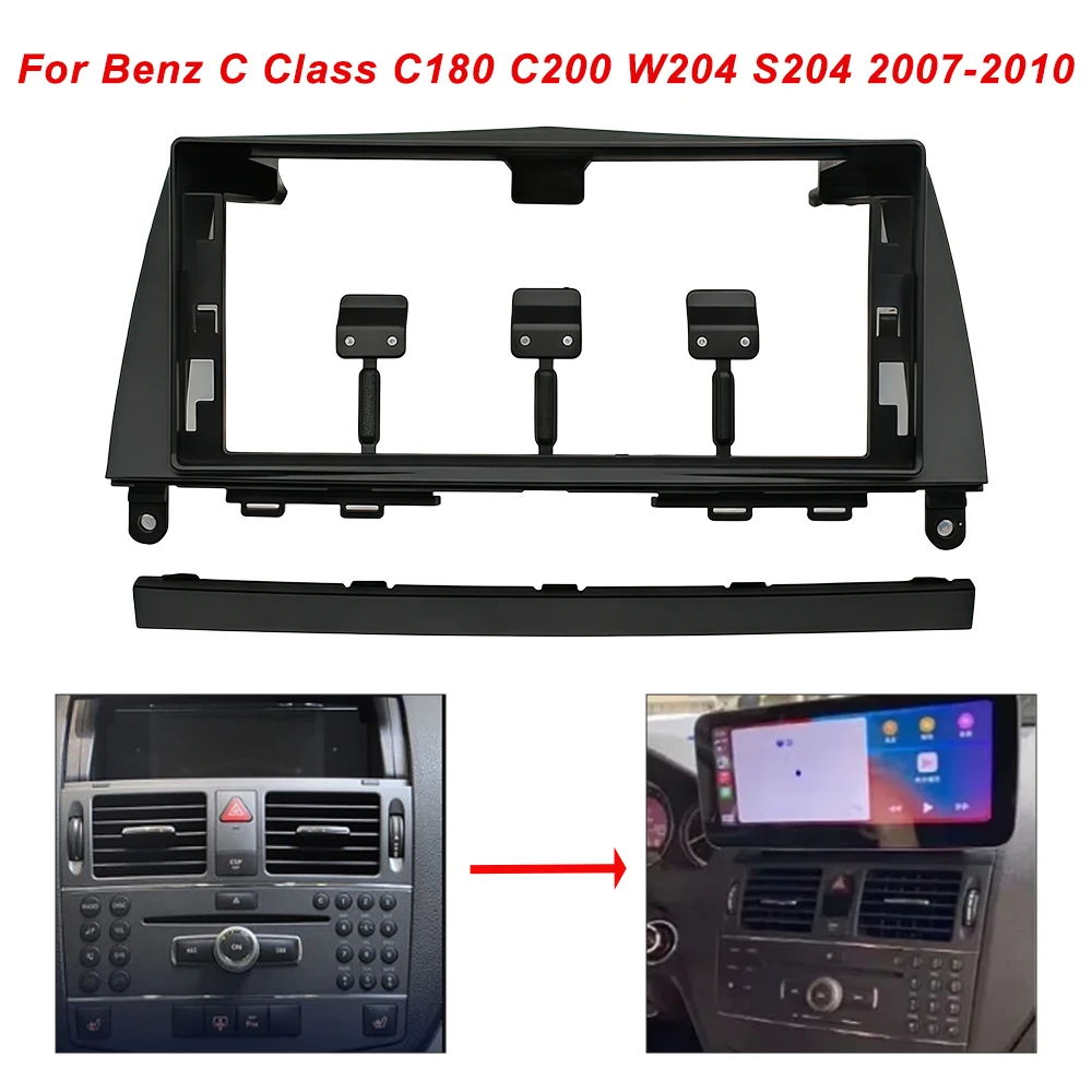 12.3 Inch Car Frame Fascia Adapter Canbus Box Android Fitting Panel Kit for Benz C Class C180 C200 W204 S204 2007-2010
12.3 Inch Car Frame Fascia Adapter Canbus Box Android Fitting Panel Kit for Benz C Class C180 C200 W204 S204 2007-2010