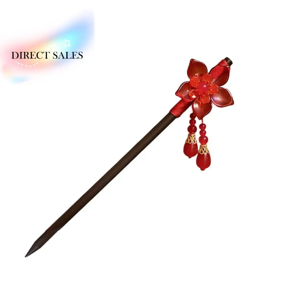 Classical Flower Wooden Hair Stick Red Tassel Hanfu Hairpin Hair Fork Hair Chopstick Hanfu Accessories
Classical Flower Wooden Hair Stick Red Tassel Hanfu Hairpin Hair Fork Hair Chopstick Hanfu Accessories