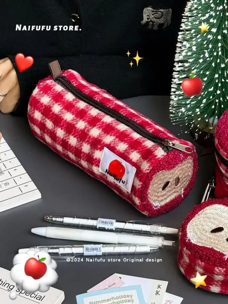 Пенал Pingguo для хранения канцелярских принадлежностей, вместительная и простая сумка для хранения косметики, наушников