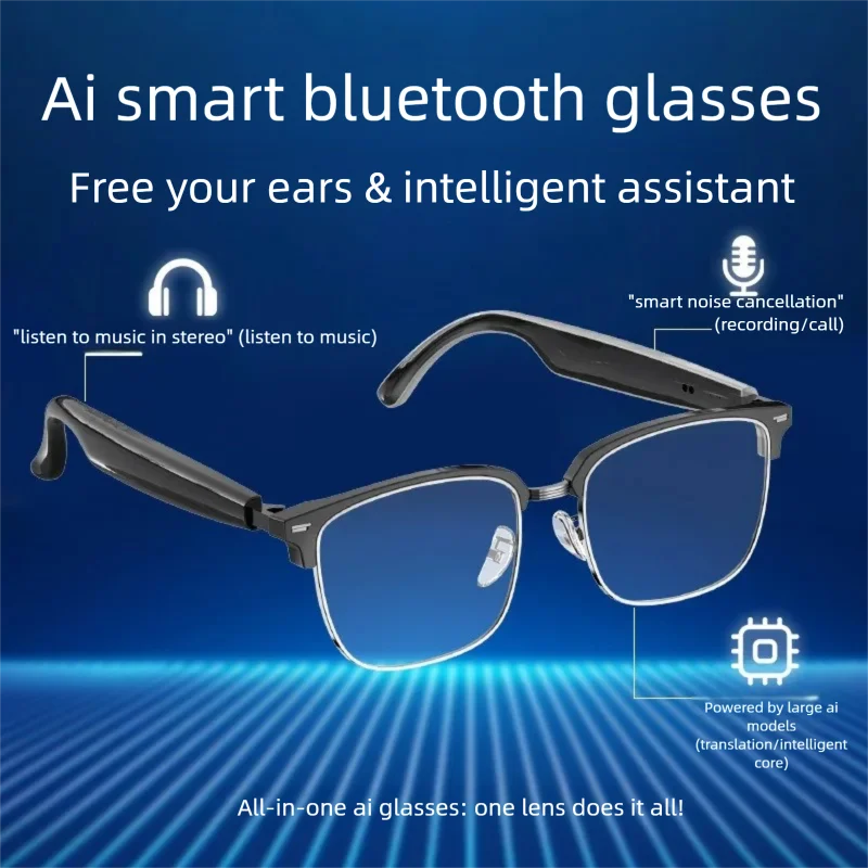 AI smart glasses Bluetooth translation call meeting for cycling camping and hiking driving cross-border communication translati
AI smart glasses Bluetooth translation call meeting for cycling camping and hiking driving cross-border communication translati