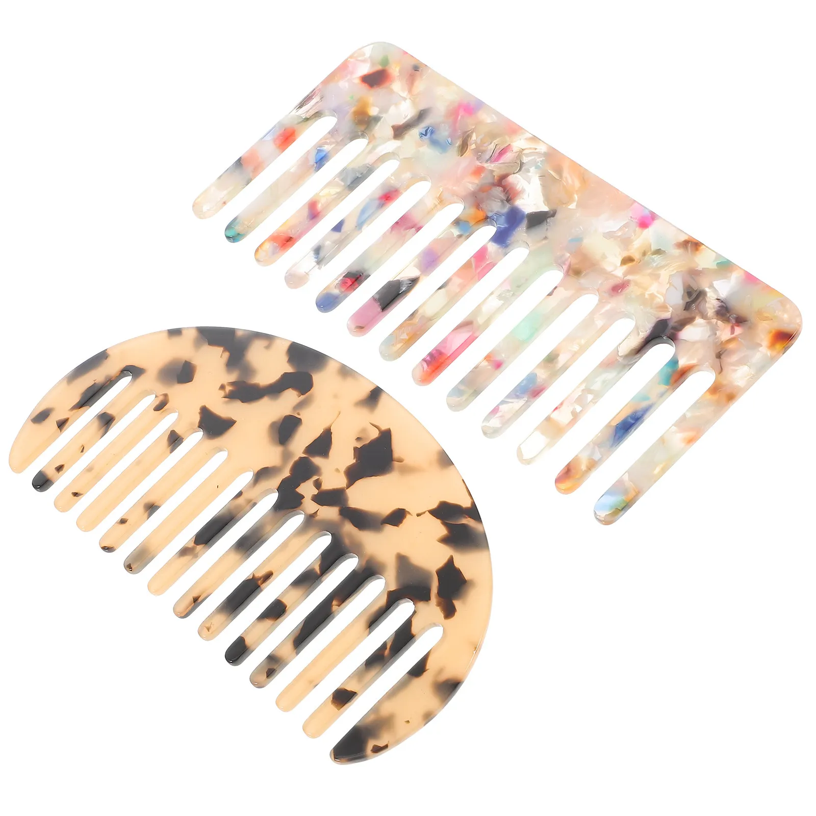 2Pcs Wide Tooth Acetate Hair Combs Anti-Static Smooth Surface Detangling Comb for Haircut Hairstyling Short Hair Women Portable
2Pcs Wide Tooth Acetate Hair Combs Anti-Static Smooth Surface Detangling Comb for Haircut Hairstyling Short Hair Women Portable