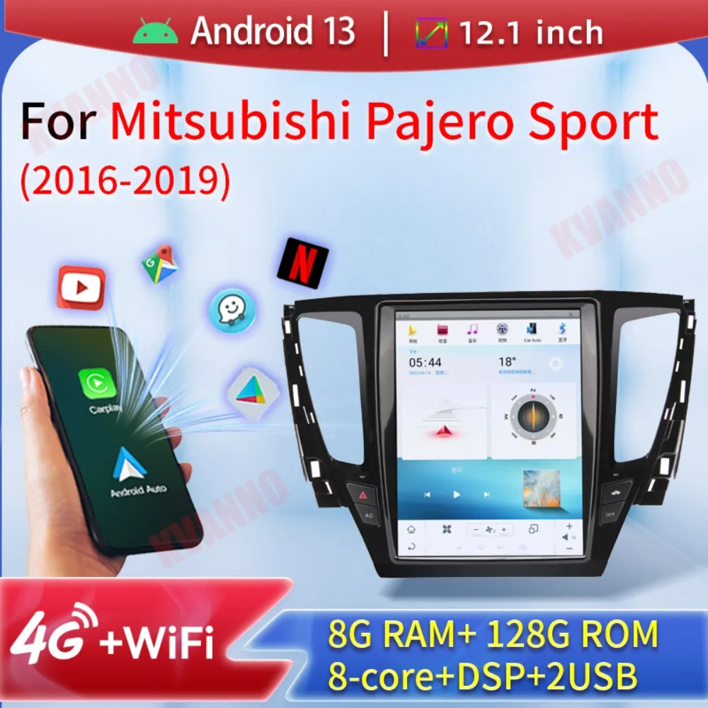 12.1“ Android13 Radio For Mitsubishi Pajero Sport 2016-2019 2Din Auto Multimedia Player Car Audio Wireless CarPlay Navigation 4G
12.1“ Android13 Radio For Mitsubishi Pajero Sport 2016-2019 2Din Auto Multimedia Player Car Audio Wireless CarPlay Navigation 4G