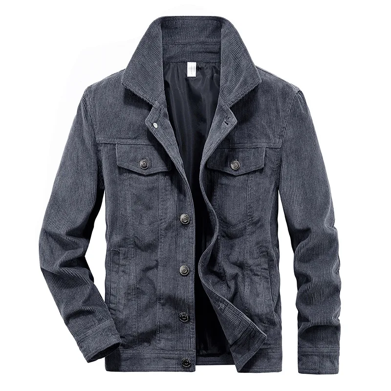 Men's Autumn And Winter New Corduroy Men's Jacket Lapel Casual Loose Coat Blue Coat Men's Top
Men's Autumn And Winter New Corduroy Men's Jacket Lapel Casual Loose Coat Blue Coat Men's Top