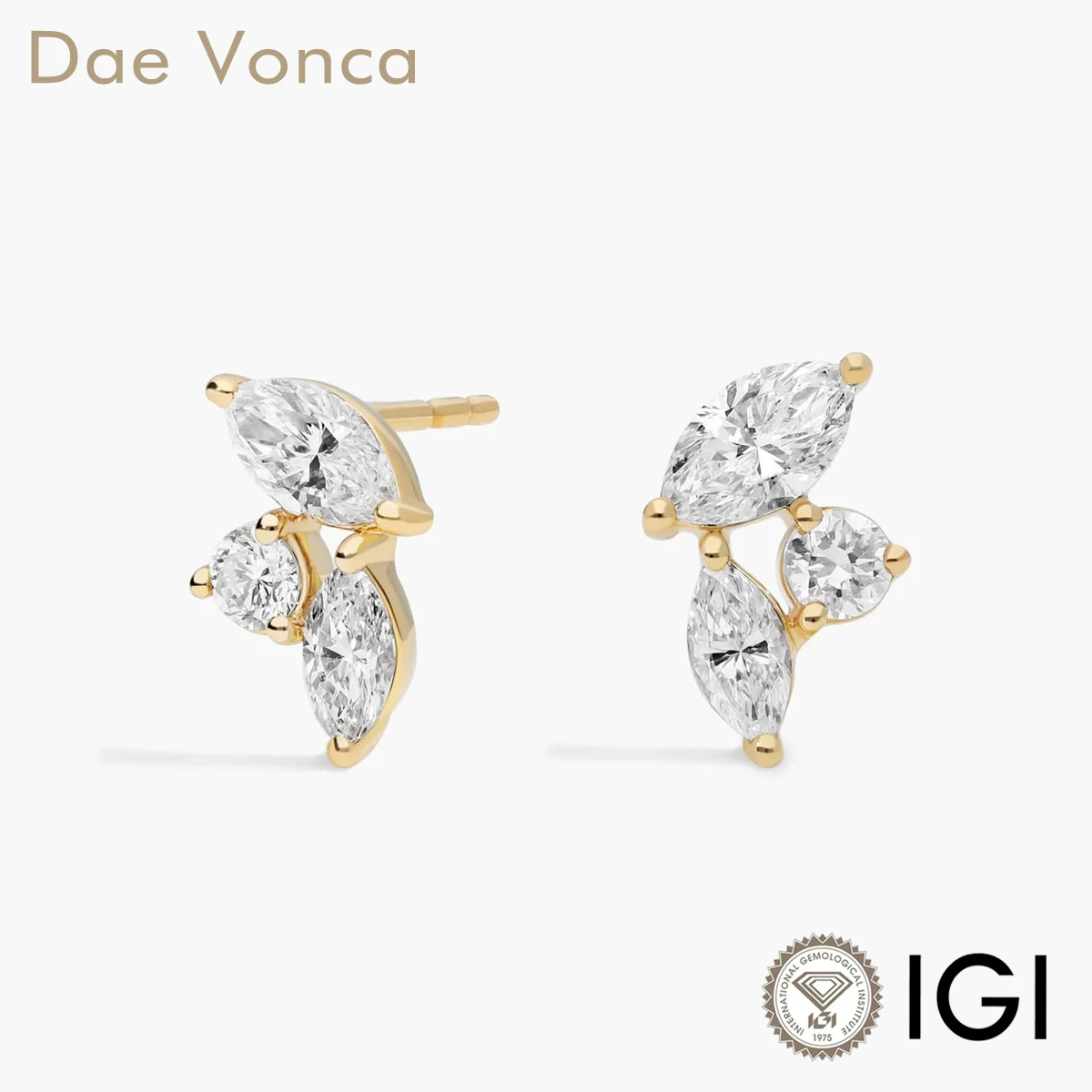 9K/14K/18K Yellow Gold Lab Created Diamond Earrings Marquise and Round Cut Lab Grown Diamond Earrings Fine Jewelry For Women
9K/14K/18K Yellow Gold Lab Created Diamond Earrings Marquise and Round Cut Lab Grown Diamond Earrings Fine Jewelry For Women