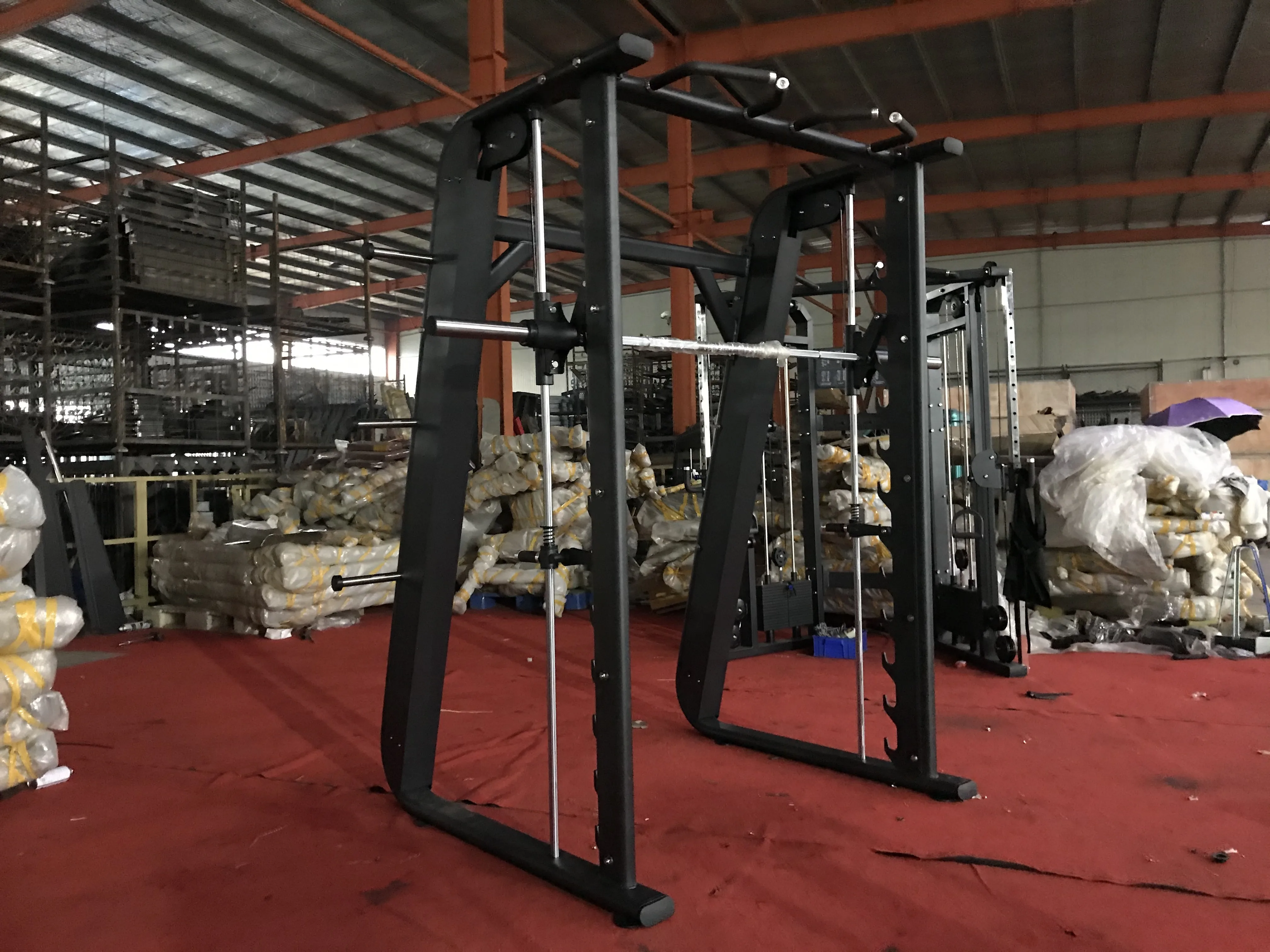 Steel Commercial Use Smith Machine with Safety Features
Steel Commercial Use Smith Machine with Safety Features