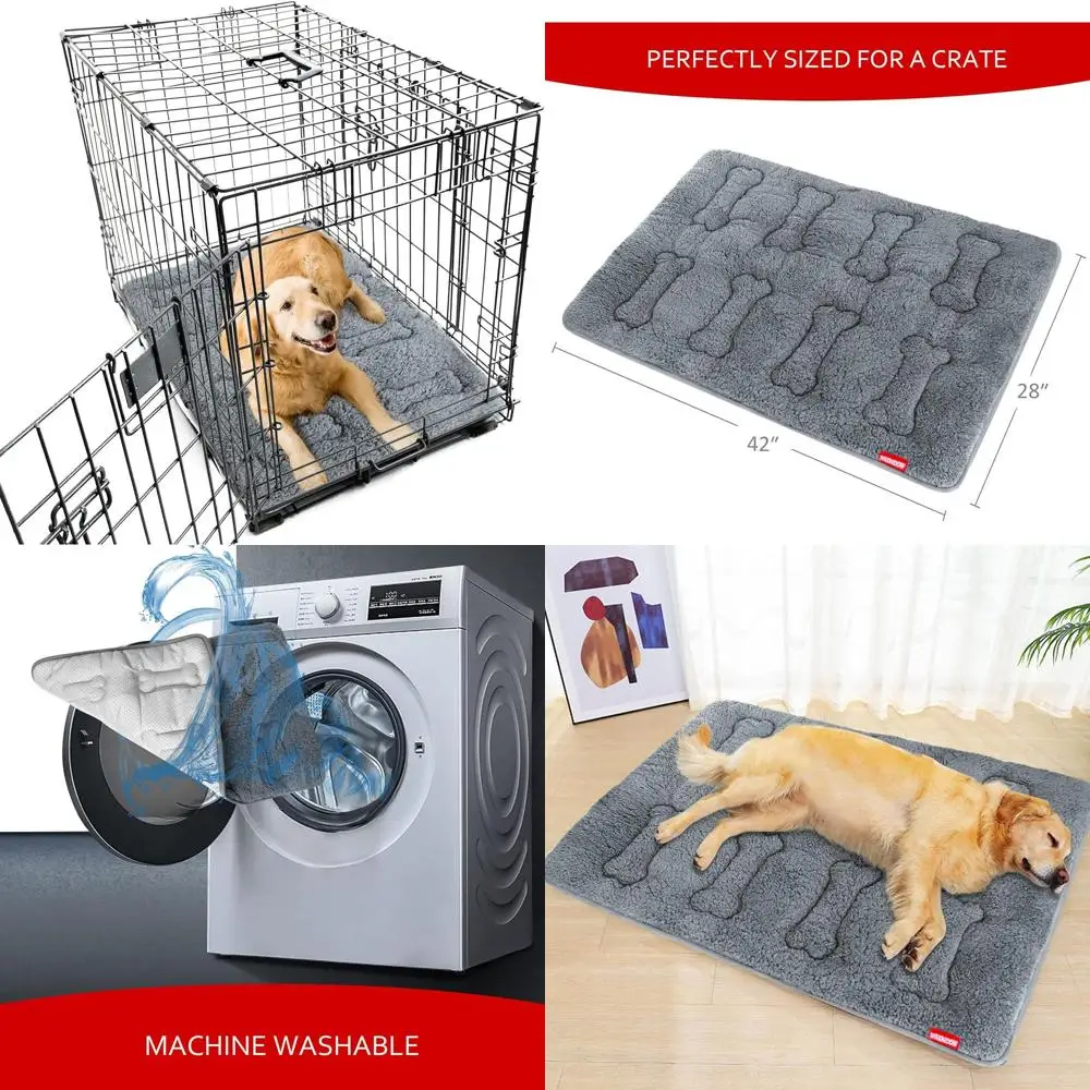 Набор плюшевых ковриков для ящика для собак, 42x28, 2 шт., можно стирать в машине, серый
Набор плюшевых ковриков для ящика для собак, 42x28, 2 шт., можно стирать в машине, серый