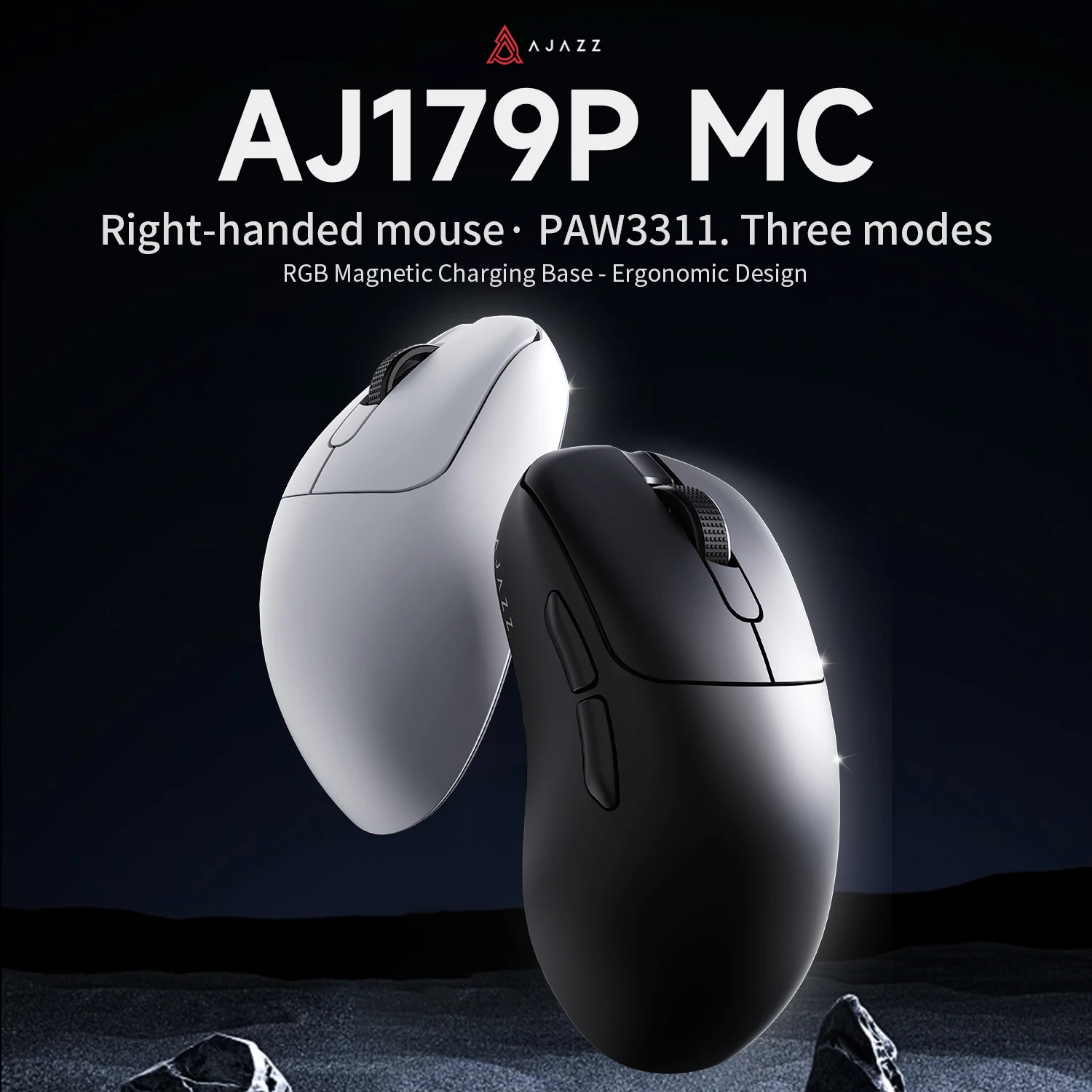 AJAZZ AJ179P MC Трехрежимная игровая мышь с магнитной зарядной базой RGB PAW3311 Датчик киберспорта 56 г Легкий эргономичный дизайн
AJAZZ AJ179P MC Трехрежимная игровая мышь с магнитной зарядной базой RGB PAW3311 Датчик киберспорта 56 г Легкий эргономичный дизайн