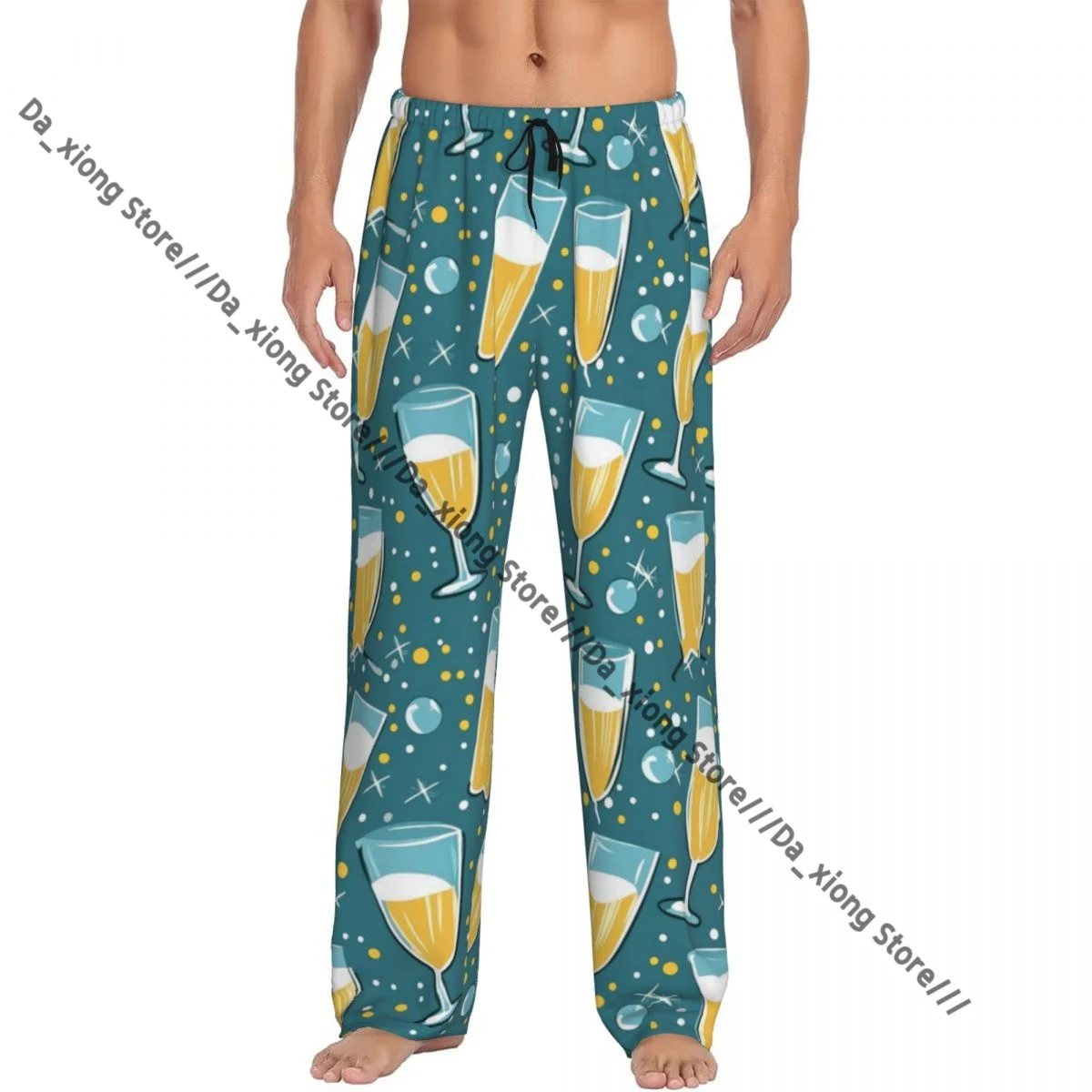 Мужские повседневные пижамные штаны для сна, очки цвета шампанского, свободные брюки для отдыха, удобная одежда для сна
Мужские повседневные пижамные штаны для сна, очки цвета шампанского, свободные брюки для отдыха, удобная одежда для сна