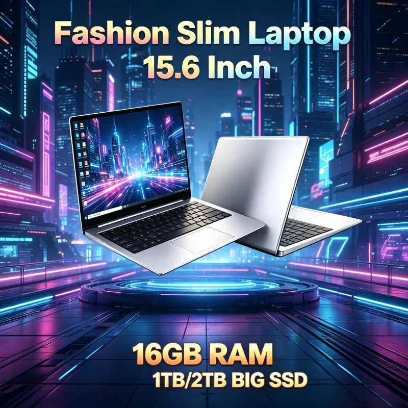 15.6 Inch Ultra Slim Laptop Windows 11 Intel I7-8650U 32GB RAM 2TB SSD Portable Gaming Notebook PC For Home Office Gaming Work
15.6 Inch Ultra Slim Laptop Windows 11 Intel I7-8650U 32GB RAM 2TB SSD Portable Gaming Notebook PC For Home Office Gaming Work