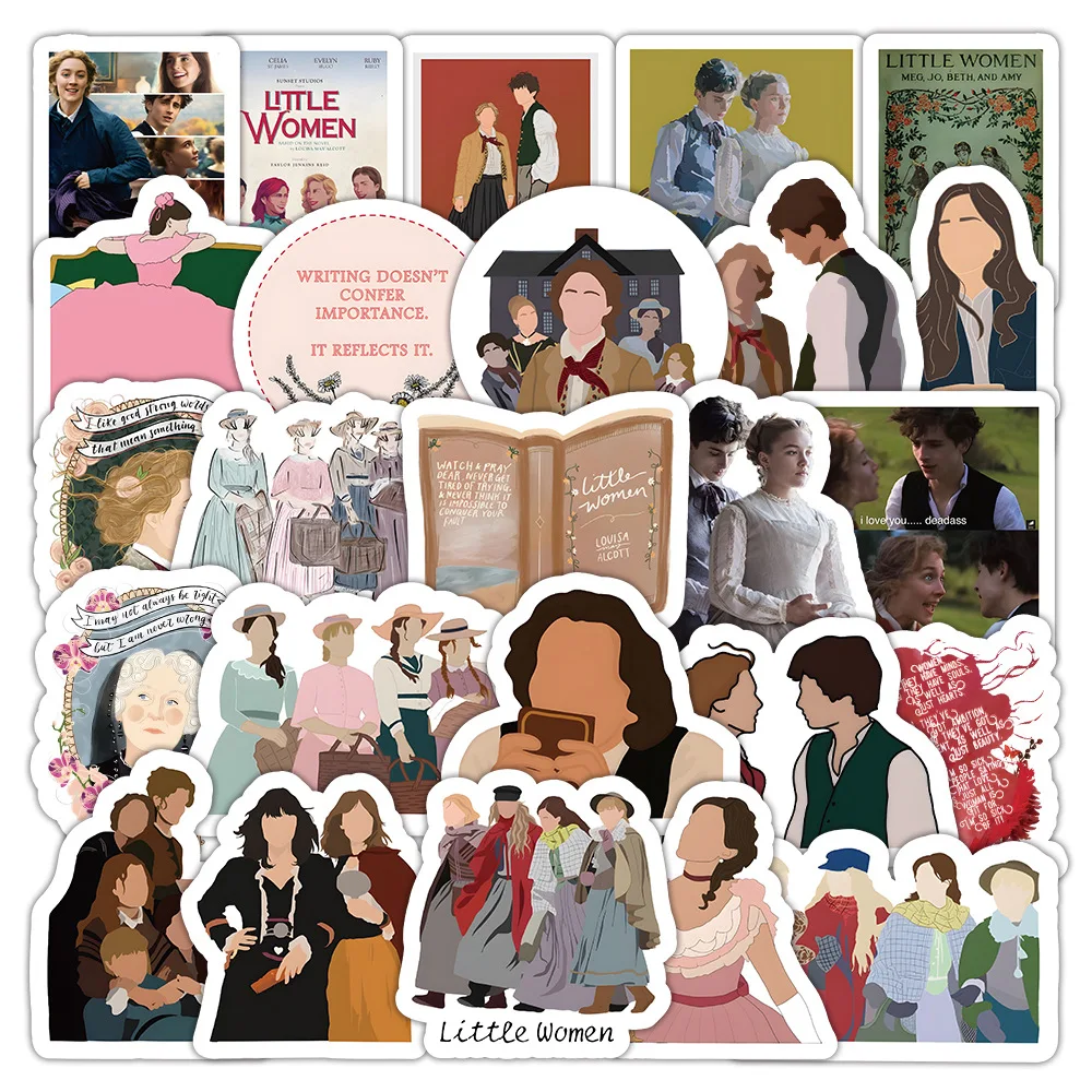 10/50PCS American TV Series Little Women Stickers Cartoon Graffiti Sticker Luggage Laptop Phone Water Cup Car Bike Skateboard
10/50PCS American TV Series Little Women Stickers Cartoon Graffiti Sticker Luggage Laptop Phone Water Cup Car Bike Skateboard