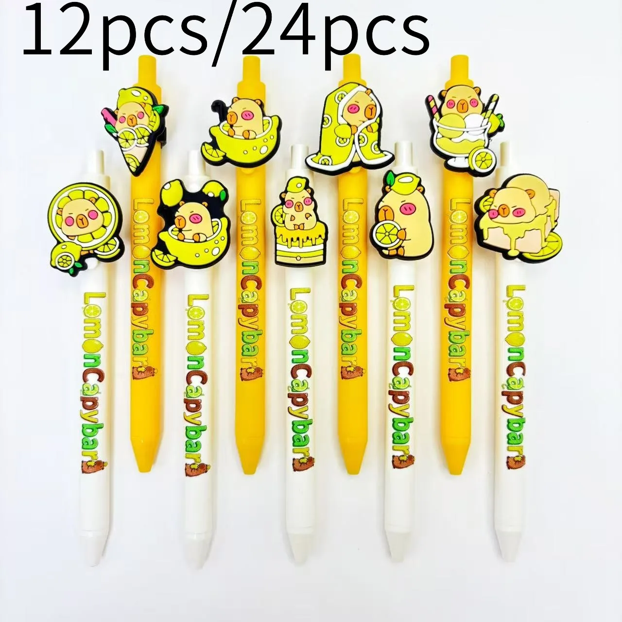 12/24 шт. шариковые ручки с тематикой капибары — ручки для письма серии Lemon Capybara для студентов и учителей
12/24 шт. шариковые ручки с тематикой капибары — ручки для письма серии Lemon Capybara для студентов и учителей