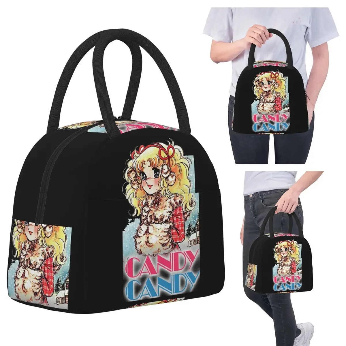 CANDY CANDY Lunch Bags Insulated Bento Box Waterproof Lunch Tote Leakproof Picnic Bags Thermal Bag for Woman Student Travel
CANDY CANDY Lunch Bags Insulated Bento Box Waterproof Lunch Tote Leakproof Picnic Bags Thermal Bag for Woman Student Travel