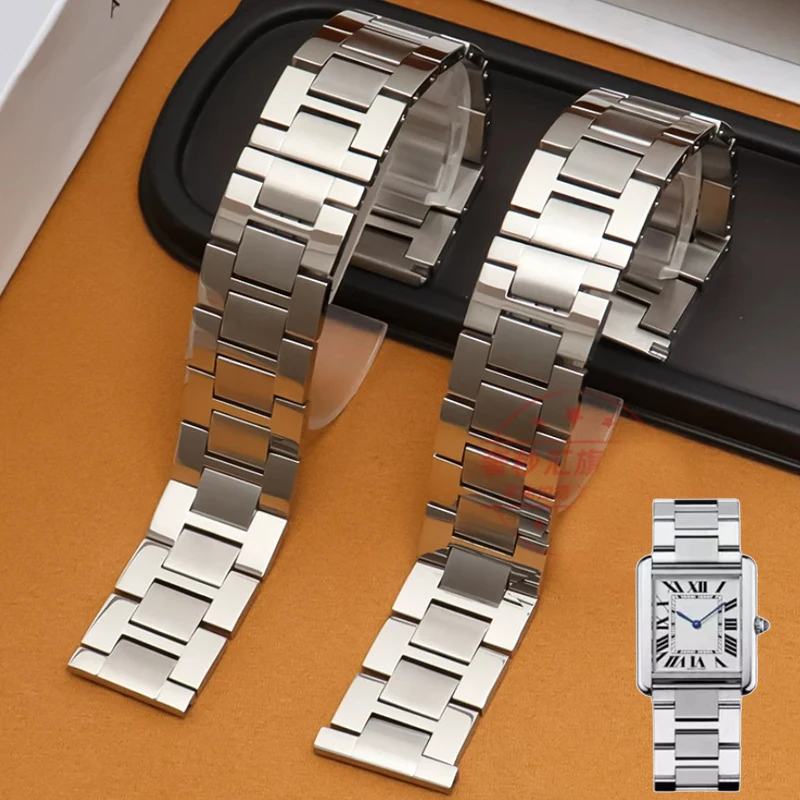 16mm 17.5mm 20mm 22mm 23mm Stainless Steel Watch Band for Cartier Tank Solo Claire Men's and Women's Fine Steel Watch Strap
16mm 17.5mm 20mm 22mm 23mm Stainless Steel Watch Band for Cartier Tank Solo Claire Men's and Women's Fine Steel Watch Strap