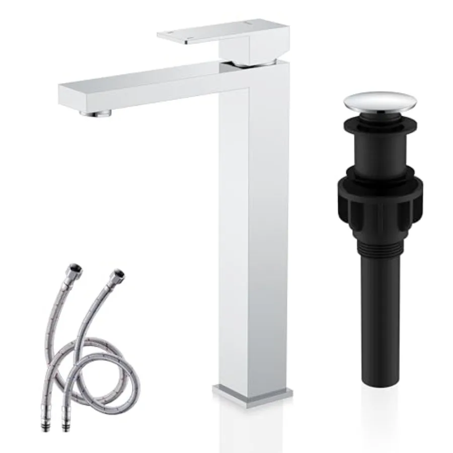 Bowl Vessel Sink Facuet Single Handle Bathroom Sink Faucet Bathroom Vanity Faucet Basin Mixer Tap with Water Supply Lines and P
Bowl Vessel Sink Facuet Single Handle Bathroom Sink Faucet Bathroom Vanity Faucet Basin Mixer Tap with Water Supply Lines and P