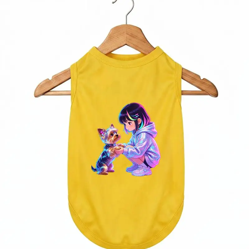 Cute Anime Dog Tank Top | Summer Pet Apparel | Yellow Fashion Vest
Cute Anime Dog Tank Top | Summer Pet Apparel | Yellow Fashion Vest