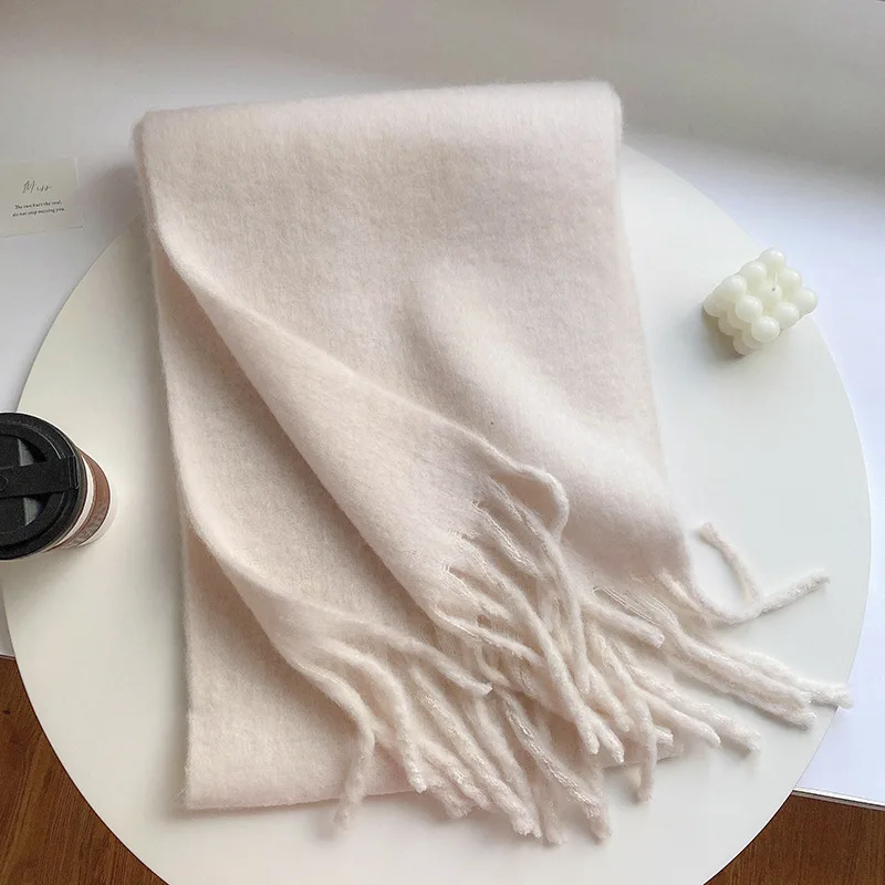 Winter Scarf Women Luxury Autumn Winter Cashmere Scarf Thickened Warm Shawl Classic Tassels Fluffy Scarf Solid Color Soft Shawl
Winter Scarf Women Luxury Autumn Winter Cashmere Scarf Thickened Warm Shawl Classic Tassels Fluffy Scarf Solid Color Soft Shawl