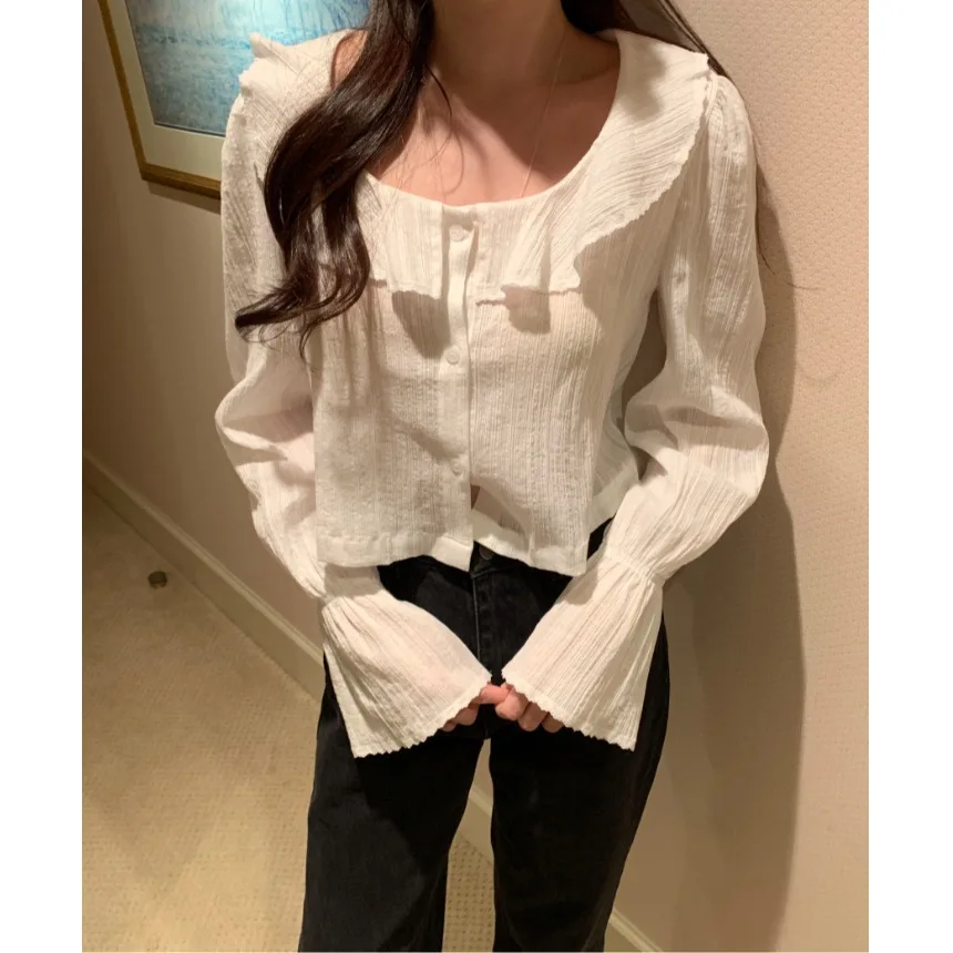 Spring Summer 2026 Chic Short Blouse Women's Slimming Square Collar Bell Sleeve Floral Breathable Long Sleeve Polyester ...
Spring Summer 2026 Chic Short Blouse Women's Slimming Square Collar Bell Sleeve Floral Breathable Long Sleeve Polyester ...
