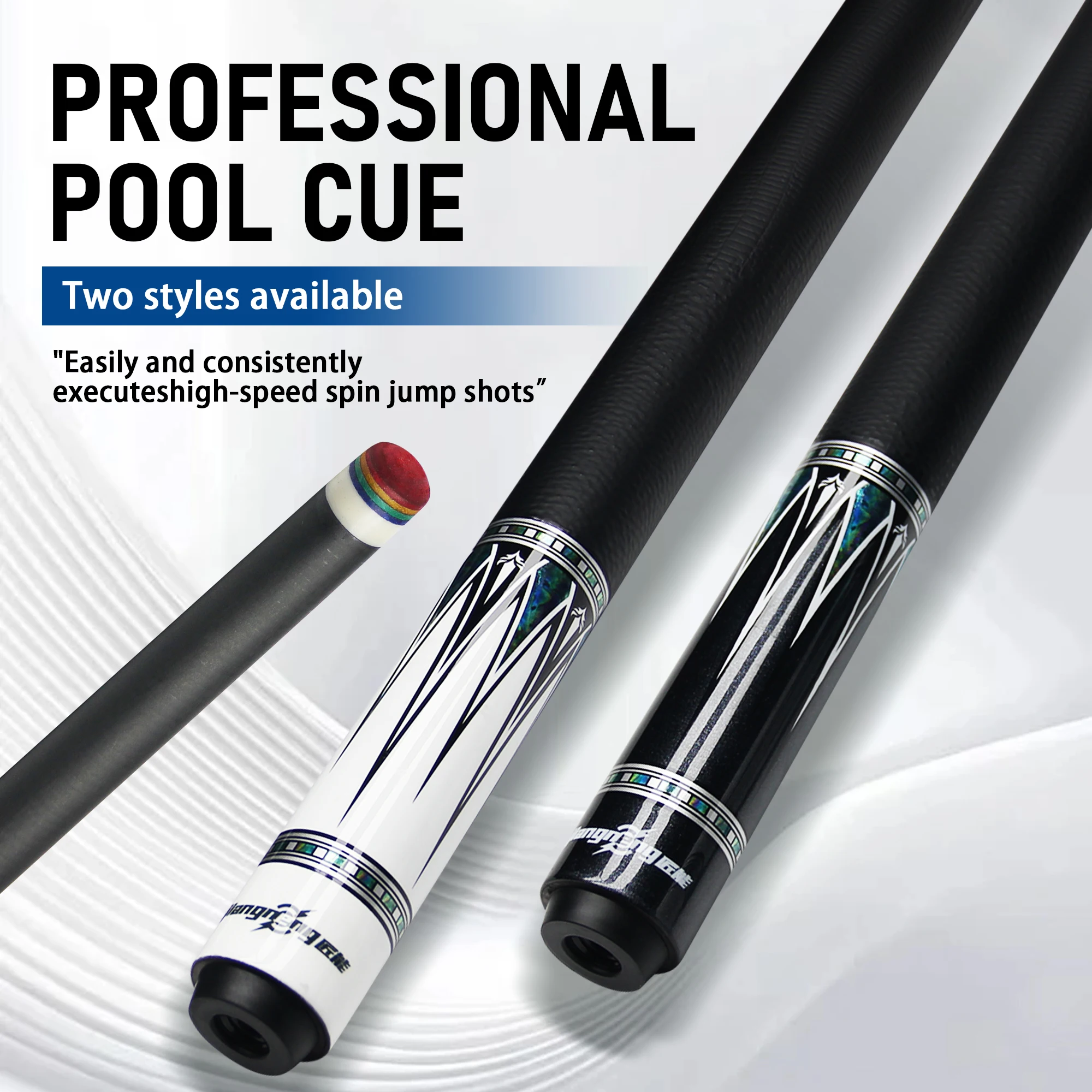 Professional Carbon Fiber Pool Cue 12mm Tip 1/2 Split Cue Stick Stainless Steel Quick Joint for High-Speed Spin Jump Shots
Professional Carbon Fiber Pool Cue 12mm Tip 1/2 Split Cue Stick Stainless Steel Quick Joint for High-Speed Spin Jump Shots