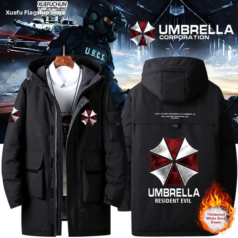 Biohazard Game Movie Umbrella Company down Jacket Men's And Women's Trendy Brand Clothes Warm Thickened Polyester Fiber
Biohazard Game Movie Umbrella Company down Jacket Men's And Women's Trendy Brand Clothes Warm Thickened Polyester Fiber