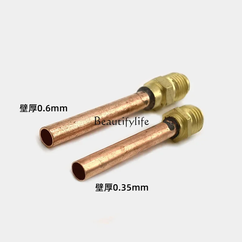 Refrigerator liquid filling valve, fluoride head, liquid nozzle, refrigerant charging check valve thickened
Refrigerator liquid filling valve, fluoride head, liquid nozzle, refrigerant charging check valve thickened
