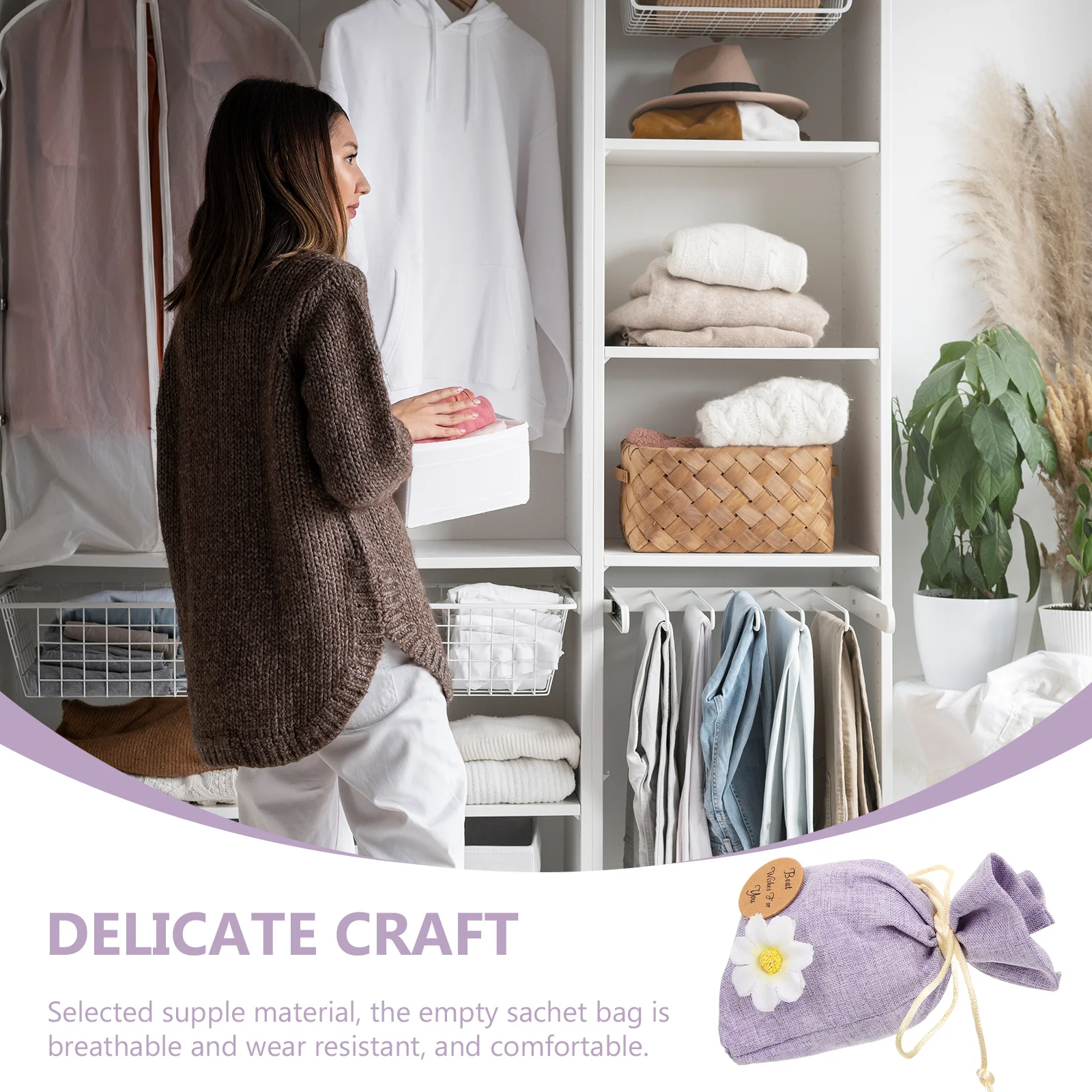 10pcs Empty Sachet Bags Lavender Scent Pouches For Jewelry Coins Keys Storage Drawstring Bag Portable Perfume Holder Wardrobe
10pcs Empty Sachet Bags Lavender Scent Pouches For Jewelry Coins Keys Storage Drawstring Bag Portable Perfume Holder Wardrobe