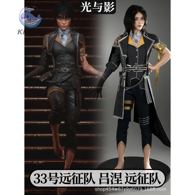 Game Clair Obscur: Expedition 33 Lune Cosplay Costume Coat Top Pants props Woman Men fashion Comic Con Battle Suit uniform
Game Clair Obscur: Expedition 33 Lune Cosplay Costume Coat Top Pants props Woman Men fashion Comic Con Battle Suit uniform