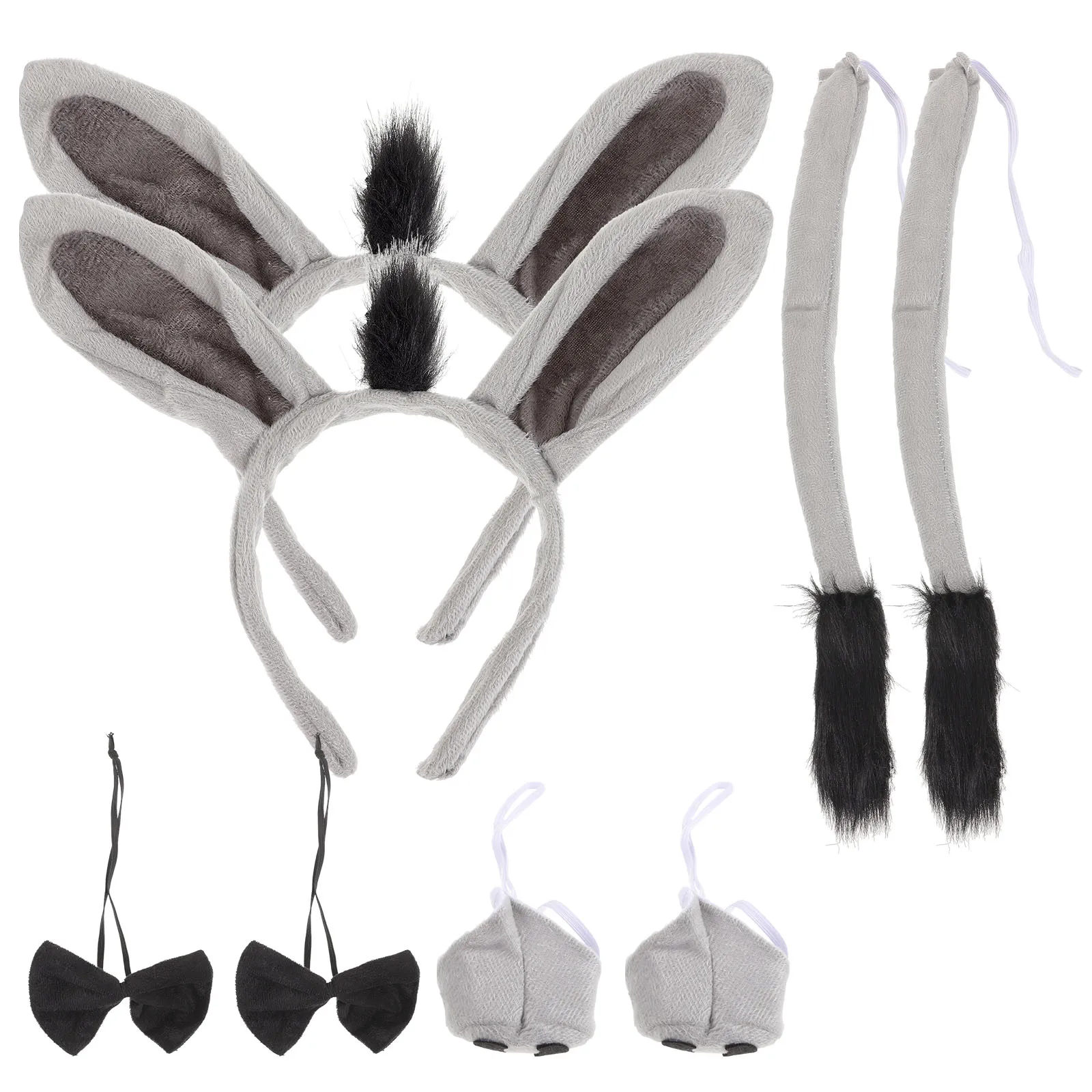 2 Sets Costume Props Headband Bowtie Nose Tail Kit Animal Ears Cosplay Donkey Ear Headband Accessories Hair Styling Tools
2 Sets Costume Props Headband Bowtie Nose Tail Kit Animal Ears Cosplay Donkey Ear Headband Accessories Hair Styling Tools